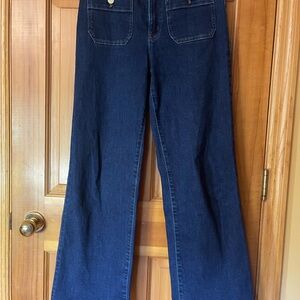 J. Crew Dark Indigo Flare Jeans